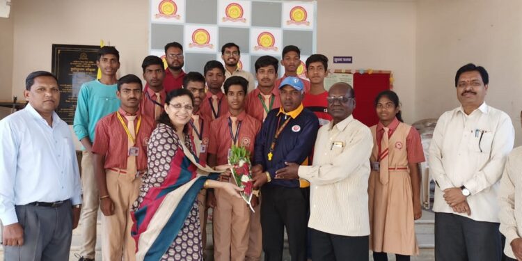 स्तरीय शालेय क्रीडा स्पर्धा मध्ये भोकरदन येथील श्री गणपती इंग्लिश/ मराठी हायस्कूलचे वर्चस्व