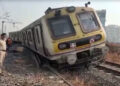 नेरुळ -उरण रेल्वे मार्गावर रेल्वेला अपघात