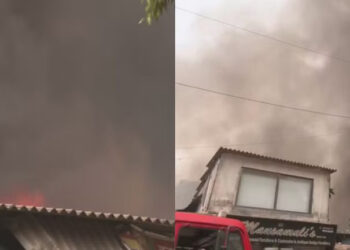 जोगेश्वरीत फर्निचर मार्केटला भीषण आग, अनेक गाळे जळून खाक