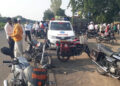 लक्झरी बसचा भीषण अपघात