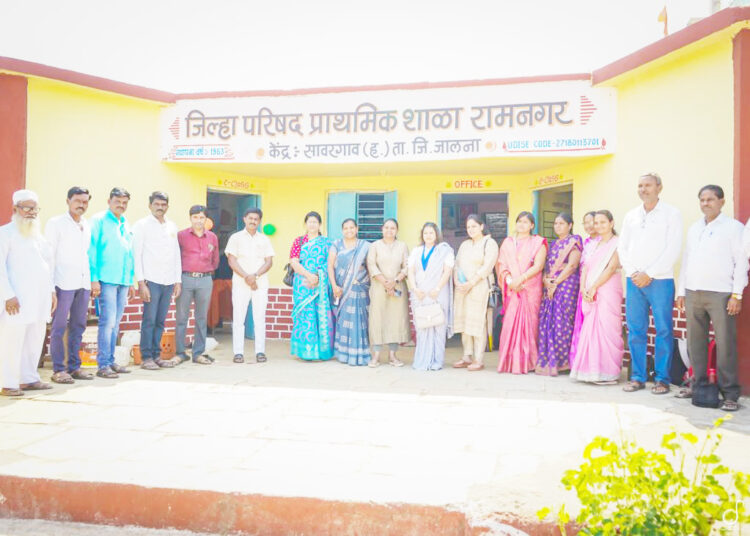 इनरव्हील क्लब जालना होरायझनतर्फे शाळेला शैक्षणिक साहित्याचे लोकार्पण