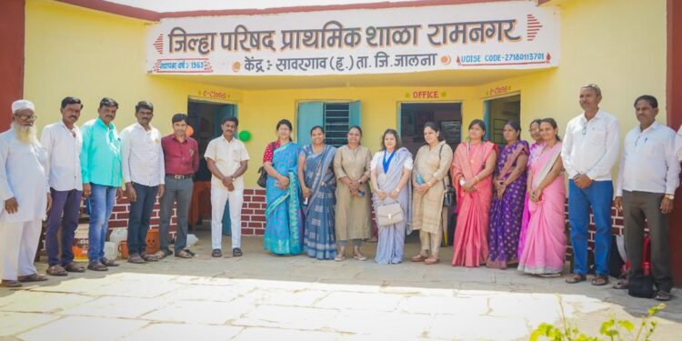 इनरव्हील क्लब जालना होरायझनतर्फे शाळेला शैक्षणिक साहित्याचे लोकार्पण
