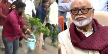 छगन भुजबळ गो बॅक!; छगन भुजबळ यांचा ताफा जाताच मराठा आंदोलकांनी गोमुत्र शिंपडलं