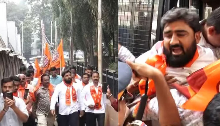 मुंबईत मराठी पाट्यांचा प्रश्न पेटला, आंदोलन करणाऱ्या मनसे कार्यकर्त्यांची धरपकड