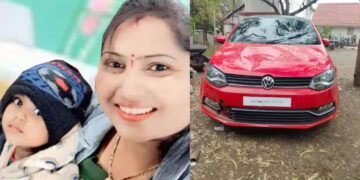  शेजाऱ्यांसोबत जागेच्या कारणावरुन वाद, अंगावर कार घालून महिला आणि अडीच वर्षांच्या मुलाची हत्या