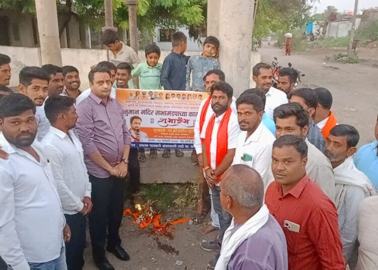 चापडगाव, राठी अंतरवालीतील भाविकांची सभा मंडपाची इच्छा पूर्ण