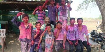 कुंभारी व परिसरात रंगपंचमी उत्साहात