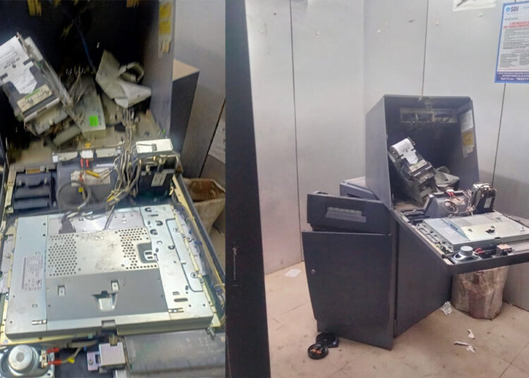 जालना शहरात पुन्हा स्टेट बँकेचे एटीएम फोडले; पोलीसांना पाहुन चोरट्यांनी ठोकली धूम; रक्कम सुरक्षीत