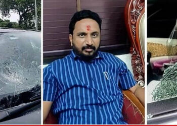 मनसे कार्यकर्त्यांनी अमोल मिटकरींची गाडी फोडली