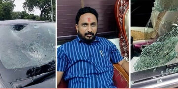 मनसे कार्यकर्त्यांनी अमोल मिटकरींची गाडी फोडली