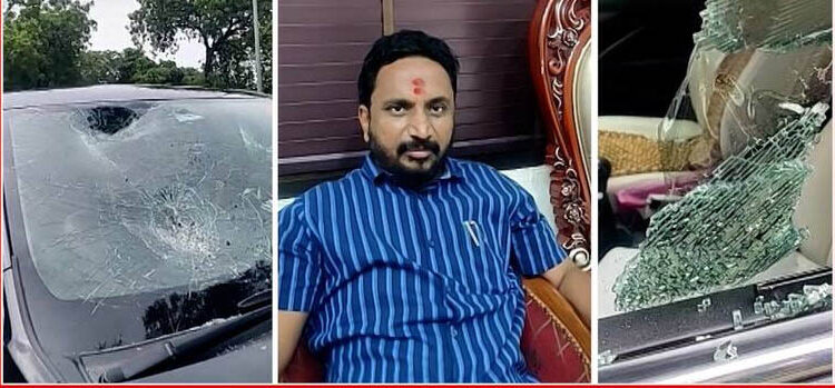 मनसे कार्यकर्त्यांनी अमोल मिटकरींची गाडी फोडली