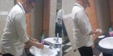 मंत्रालयातील धक्कादायक प्रकार उघडकीस, बाथरुममध्ये धुतल्या कपबश्या