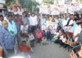 अत्याचाराच्या ” त्या ” घटनांच्या निषेधार्थ जालन्यात काँग्रेस पक्षाचे जोरदार आंदोलन