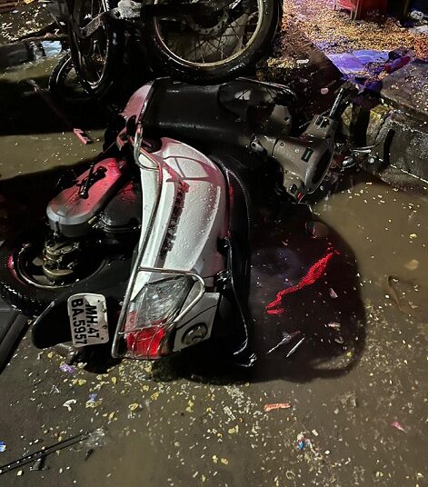 द्रोणागिरी सेक्टर ५१ देव कृपा चौकात हिट अँण्ड रन चा थरार