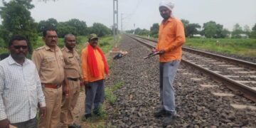 लोंढेवाडी शिवारात तरुणाचा रेल्वेच्या धक्याने मृत्यु; तालुका जालना पोलीस ठाण्यात आकस्मत मृत्युची नोंद